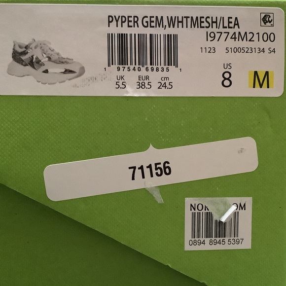 Sam Edelman Pyper Gym Sneaker (Women) White and Silver Embellished - Picture 3 of 6